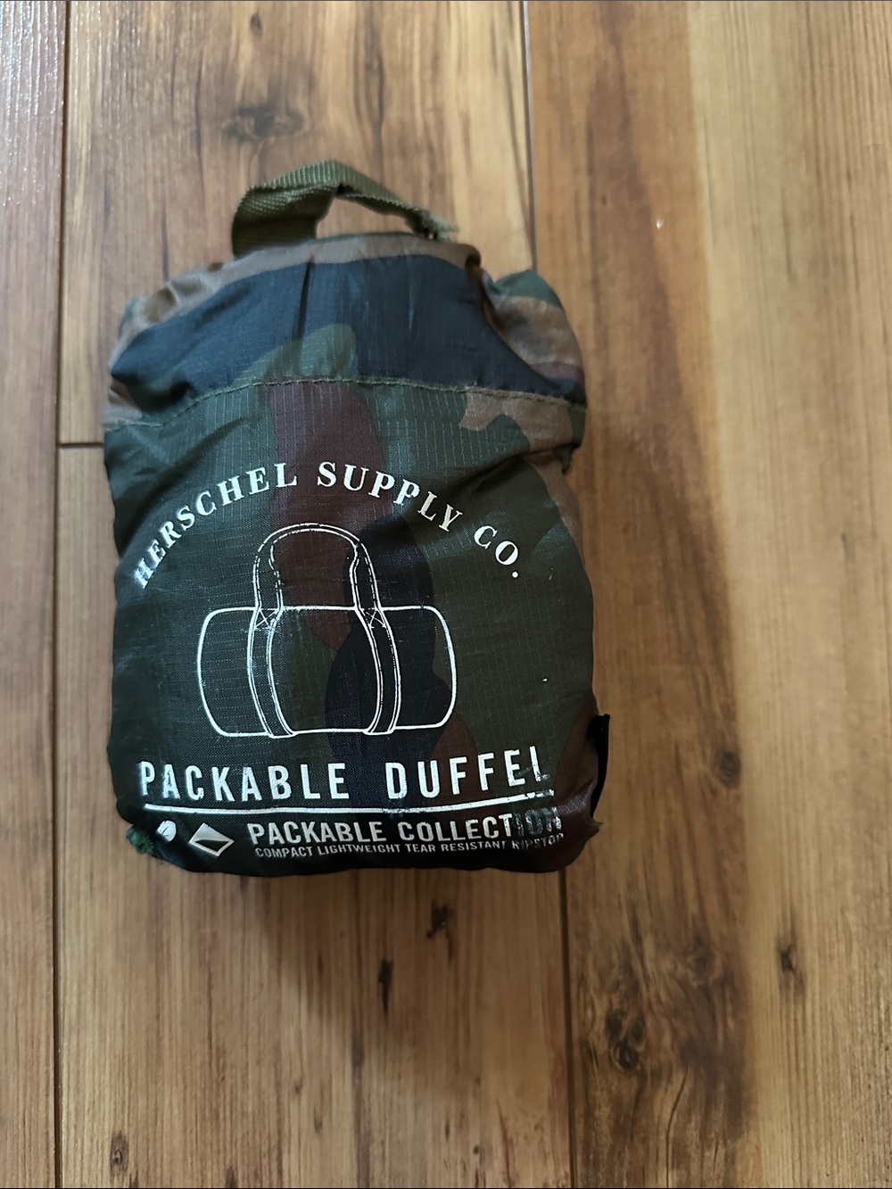 Herschel Supply Co. Packable Duffel Bag - Camouflage Green